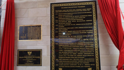 Prasasti Sejarah Vihara Toasebio Berusia 271 Tahun Diresmikan