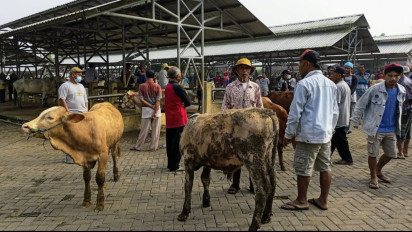 Cegah PMK, Peternak di Gunungkidul Transaksi Jual Beli Secara Daring