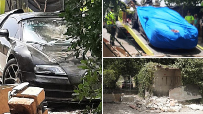 Mobil Mewah Seharga 30 Miliar Milik Cristiano Ronaldo Tabrakan, Hantam Dinding Rumah di Spanyol