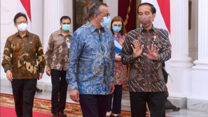 Bertemu Presiden Jokowi Dirjen WHO Apresiasi Penanganan Covid-19 di Indonesia