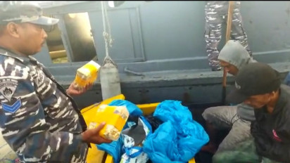 Koarmada 1 TNI AL Gagalkan Penyelundupan 19.980 Gram Ekstasi dan 29 Bungkus Sabu di Asahan