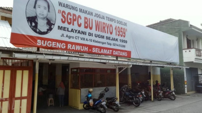 Warung Pecel Legendaris Yogyakarta, SGPC Bu Wiryo yang Berdiri Sejak Tahun 1959