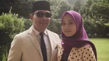 Ridwan Kamil dan putrinya Camillia Laetita Azahra