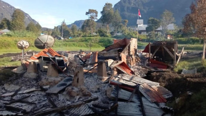 2 Terduga Pembakar Kantor Distrik Abenaho Yalimo Ditangkap Aparat TNI