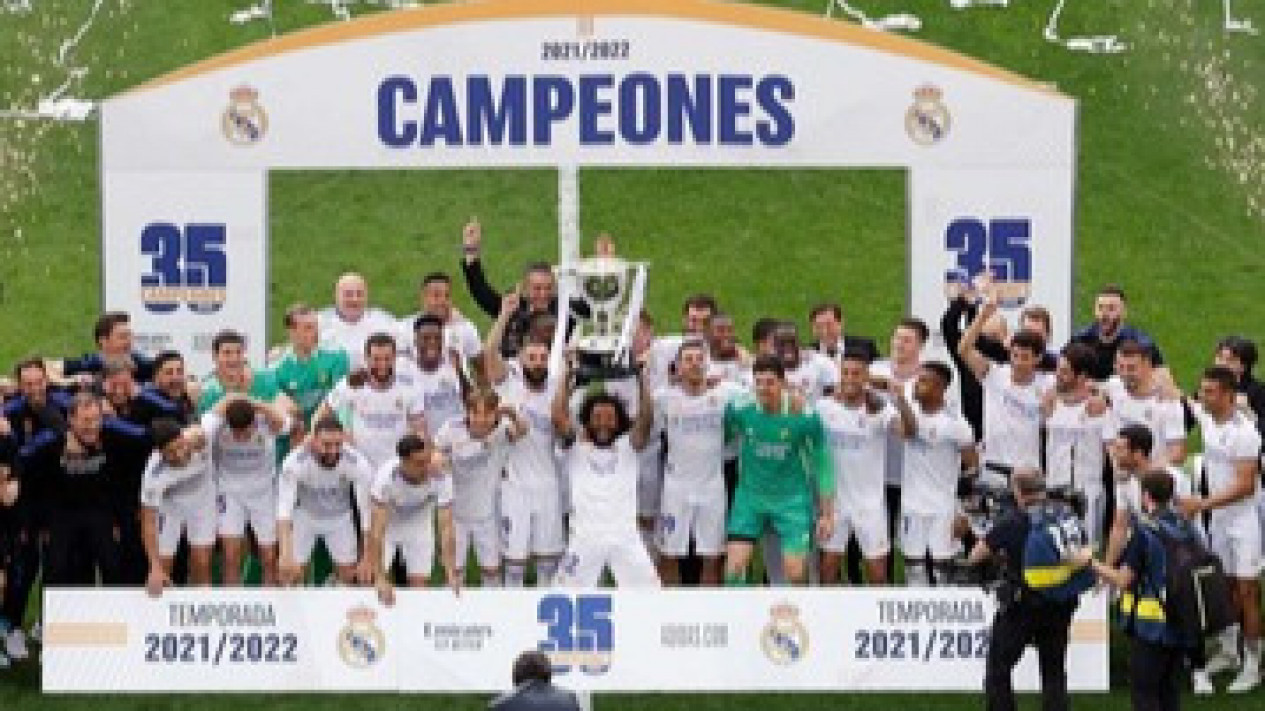 Juara Liga Spanyol Musim 2021-2022 Real Madrid, Awali Musim baru LaLiga dengan Bertandang Kandang Almeria
            - galeri foto