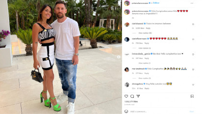 Begini Manis, Ungkapan Cinta dan Ucapan Ulang Tahun untuk Messi dari Antonela