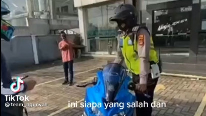 Viral di Medsos, Motor Baru Keluar Dealer Ditilang Polisi Lampung, Kabid Humas: Itu Video Bohong