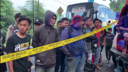 Kaki Korban Bus Pariwisata yang Putus Tertinggal di Jurang Tasikmalaya