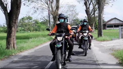 Gunakan Motor Trail, Tim Reaksi Cepat Penyakit Jantung dan Stroke Siap Bantu Masyarakat