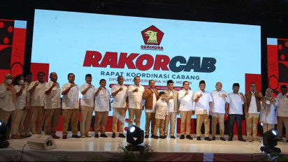 Dukung Prabowo Calon Presiden Menggema dalam Rakorcab Gerindra Kota Medan