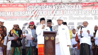 Ribuan Ulama/Kiai di Madura Gelar Istighosah & Dukungan untuk Ganjar Pranowo Presiden 2024