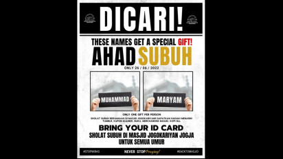 Viral! Masjid Jogokariyan Buat Poster Mirip Holywings tapi Ajak Salat Subuh dan Beri Hadiah Muhammad dan Maryam