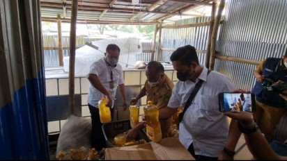 Minyak Goreng Curah 'Disulap' Jadi Minyak Goreng Kemasan, Polisi Sita Ribuan Liter Minyak Goreng Oplosan di Tangerang