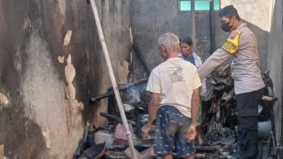 Akibat Lupa Matikan Tungku, Rumah Warga di Purbalingga Terbakar