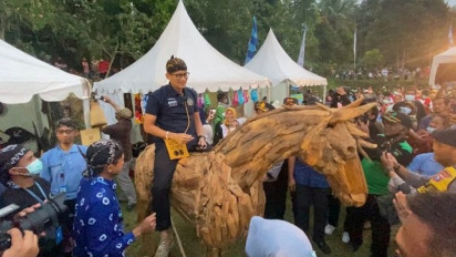 Menparekraf Sandiaga Uno Kunjungi Desa Wisata Semen Blitar, Bahas Potensi Wisata