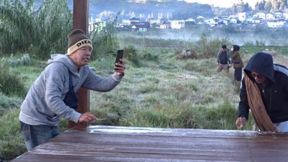 30 Tahun Menanti Embun Es Dieng, Wisatawan Ini Rela Pulang Pergi Jakarta-Dieng