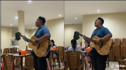 Viral! Pengamen Nyanyi Lagu "Tak Ingin Usai" Keisya, Takjub Warganet: Bagusan Ini Daripada Aslinya