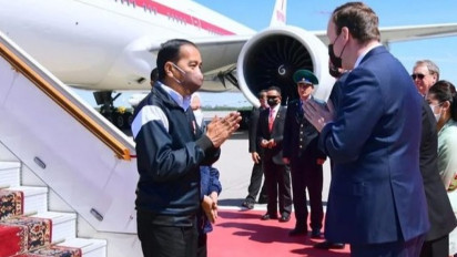 Presiden Jokowi Tiba di Moskow Rusia, Langsung Dijadwalkan Bertemu Vladimir Putin