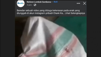 Viral! Video Penyiksaan di Sosial Media, Anak Disiksa di Dalam Karung di Sumbawa Barat
