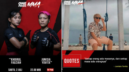 Dua Wanita Berani, Fauziah dan Yuvita, Adu Kuat Rebut Tiket Title Fight Onepride