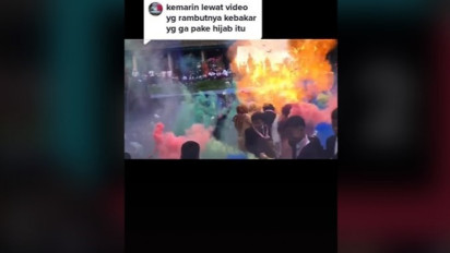 Viral! Video Balon Gas Hidrogen Meledak hingga Keluarkan Percikan Api saat Perayaan Acara Perpisahan Sekolah