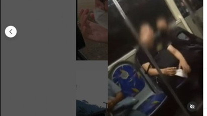 Viral Video Dua Orang Pria yang Diduga Pasangan Sesama Jenis Asik Bermesraan di Transportasi Umum
