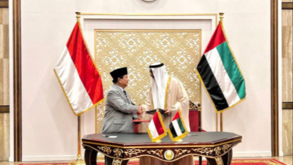 Prabowo dan Menhan UEA, Bersama Kembangkan Industri Pertahanan Indonesia-UEA