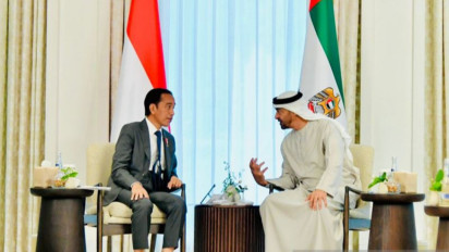 Presiden Joko Widodo dan Shiekh Mohamed bin Zayed Sepakat Kerja Sama Kembangkan Mangrove Atasi Perubahan Iklim