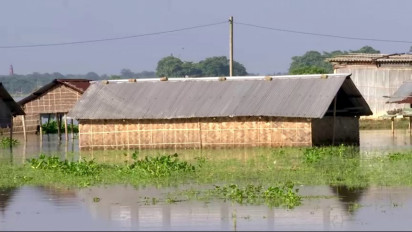 Banjir Masih Melanda Sebagian Besar Wilayah Negara Bagian Assam India, 7 Juta Orang Warga Terpaksa Mengungsi
