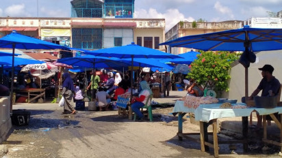 Jelang Lebaran Iduladha Daging Sapi di Pasar Tradisional Langsa Aceh, Minim Penjual