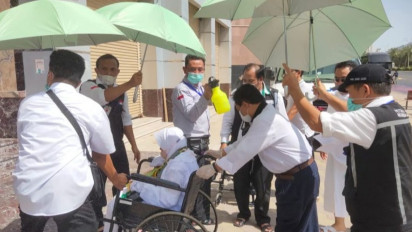 Sebanyak 136 Calon Haji yang Sakit Jalani Safari Wukuf