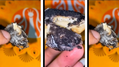 Viral Video Seorang Wanita Terkejut saat Temukan Serpihan Kaca Terbalut Topping pada Sebuah Donat