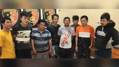 8 Pelaku Penambangan Batubara Ilegal Ditangkap Petugas Polsek Lawang Kidul Muaraenim