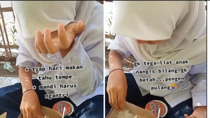 Viral Mama Berusaha Tegar Tak Nangis Liat Anaknya di Pondok Pesantren, Tuai Beragam Komentar Netizen