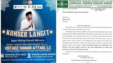 Rencana Konser Langit Ust Hanan Attaki Di Gresik Menuai Protes Dianggap Ceramah kontroversi