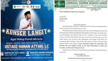 Rencana Konser Langit Ust Hanan Attaki Di Gresik Menuai Protes Dianggap Ceramah kontroversi