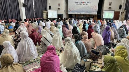 Ribuan Muslim Shalat Iduladha di Masjid Indonesia Tokyo