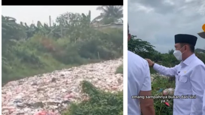 Warga Keluhkan Tumpukan Sampah di Kali Cibalok, Pemkab Bekasi Tinjau Langsung Kondisi Sungai Minta Dinas Terkait Tangani Masalah