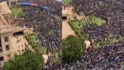 Aksi Unjuk Rasa Masyarakat Gulingkan Presiden Sri Lanka Jadi Sorotan Dunia, Para Demonstran Cicipi Fasilitas Presiden