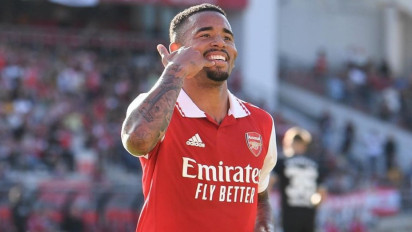 Cetak Dua Gol di Laga Debutnya Melawan FC Nurnberg, Mikel Arteta Senang dengan Penampilan Gabriel Jesus  yang penuh Energi