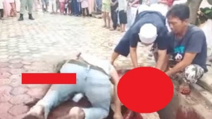 Viral! Lelaki Paruh Baya di Lampung Tersungkur Hingga Meninggal Dunia Saat Membantu Menyembelih Hewan Kurban