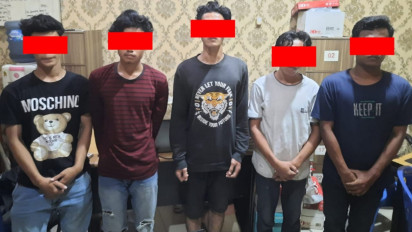 Merespon Laporan Warga, 8 Anggota Geng Motor Dibekuk Personel Polrestabes Medan