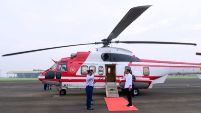 Presiden Joko Widodo Bertolak ke Subang, Bagikan Bansos