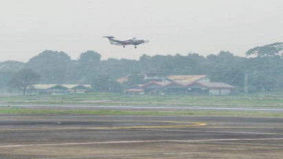 Menteri Perhubungan Uji Coba Landasan Pacu Bandara Halim Hasil Revitalisasi