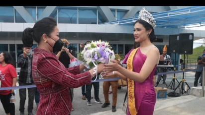 Pakai Mahkota Juara, Putri Otonomi Indonesia 2022 Pulang Kampung ke Tapanuli