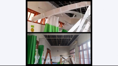 Ini pernyatakan Direktur RSUD Aceh Tamiang, Aceh Terkait Runtuhnya Plafon Ruang Rawat Inap