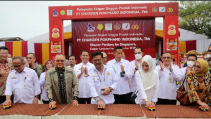 Lepas Ekspor Unggas ke Singapura, Mentan Syahrul Yasin Limpo Sebut Tetap Prioritas Dalam Negeri