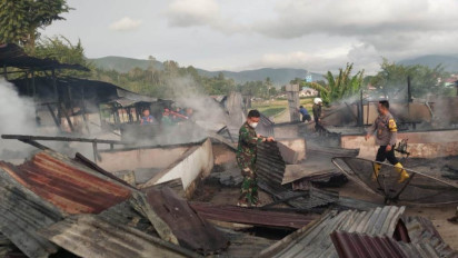 4 Unit Rumah Semi Permanen di Tapanuli Utara Terbakar