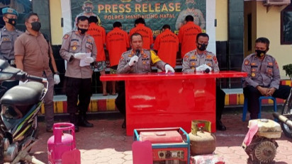 Polres Madina Ungkap Kasus Pencurian Sasar Rumah Warga, Genset hingga Tabung gas 'Disikat' Pelaku
