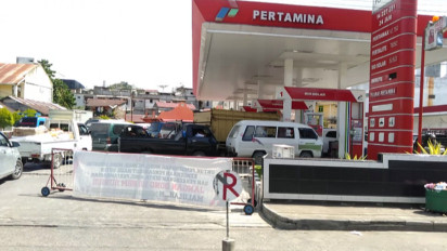 Antrean BBM di SPBU Padangsidempuan Kerap Terjadi, Para Sopir Mengeluh: Sudah 3 Hari Begini